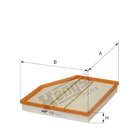 Hengst Air Filter, E728L E728L